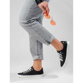 Adidași clasici de damă Vinceza negri negru 2