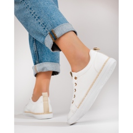 Tenisi de dama clasici albi Shelovet 2