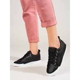 Tenisi de dama clasici negri Shelovet negru 2