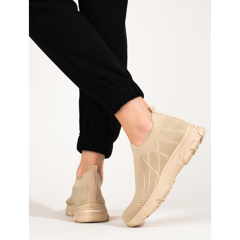 Pantofi sport de damă maro Shelovet din material textil 1