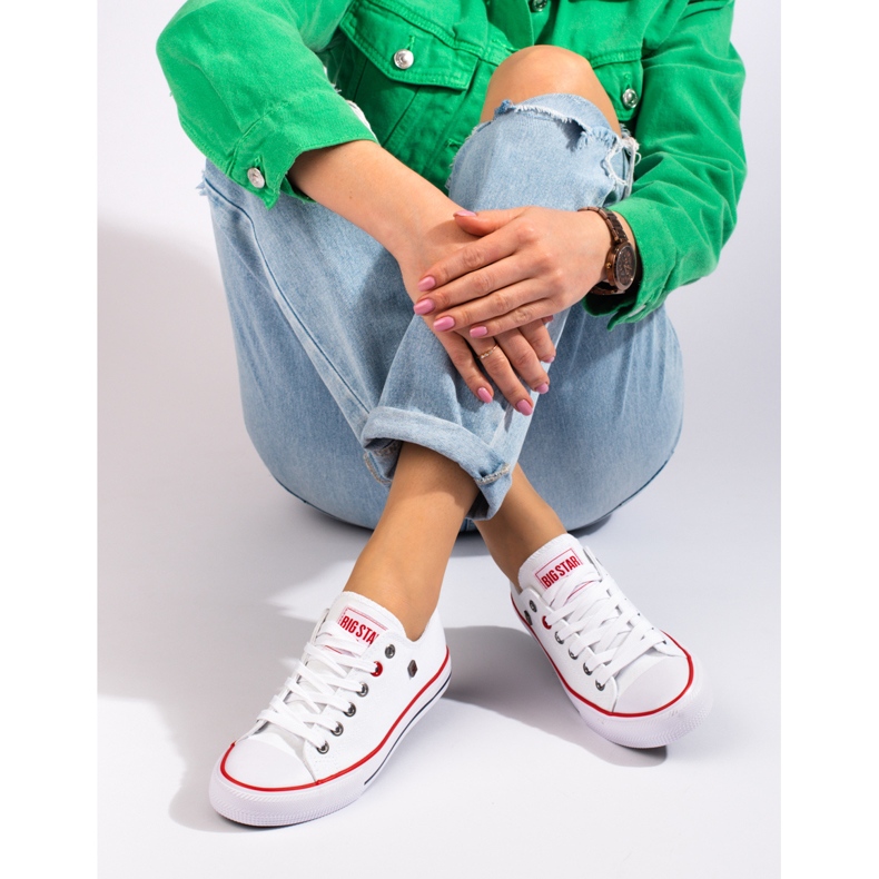 Adidasi clasici Big Star T274022101 albi 1