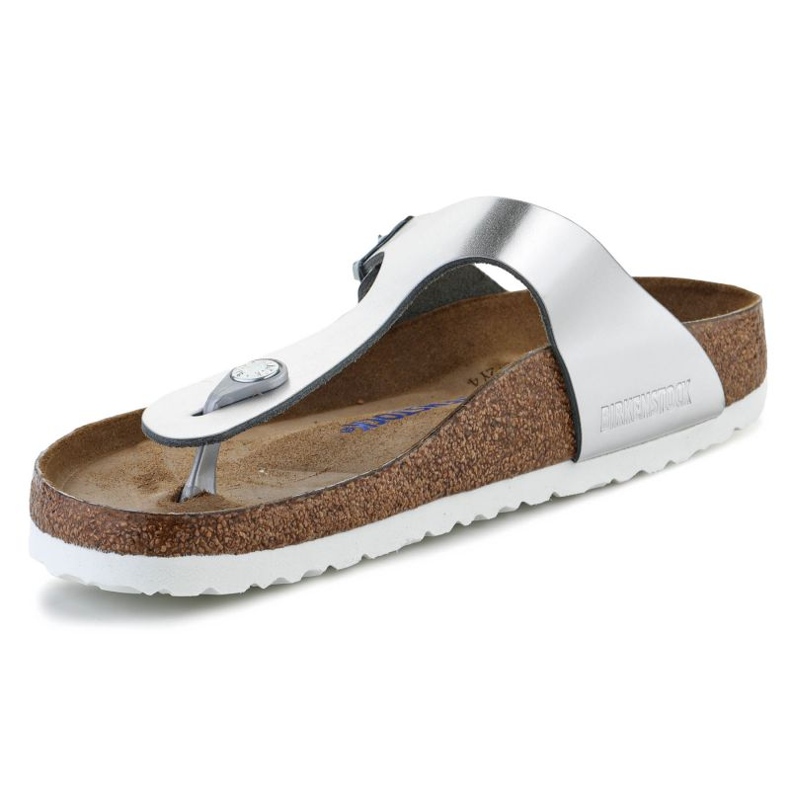 Brinkenstock Slapi Birkenstock Giizeh Silver W 1003675 argint 1