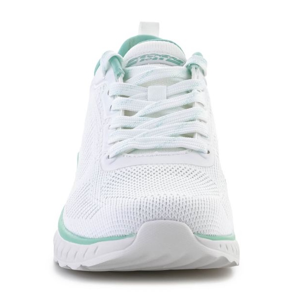 Pantofi Skechers Bobs Squad Chaos Parallel Lines W 117212-OFWT alb 1