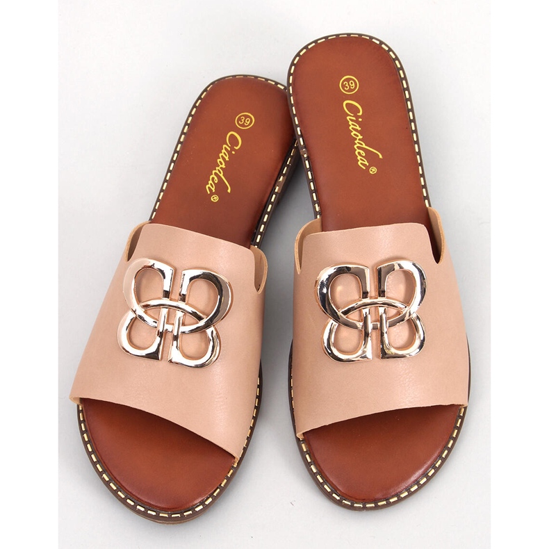 BM Papuci de damă Ebony Caisă bej 1