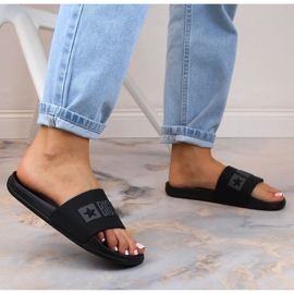 Papuci dama negri pentru piscina Big Star FF274A200 negru 2