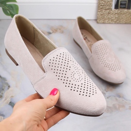 Pantofi slip-on confortabili din piele intoarsa bej S.Barski LR29515 1