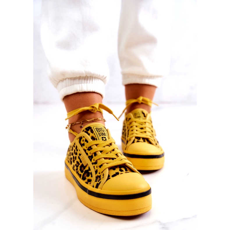 Pantofi de damă Pantera Big Star JJ274616 Galben 6