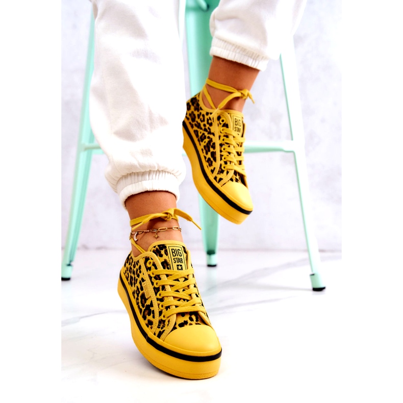 Pantofi de damă Pantera Big Star JJ274616 Galben 7