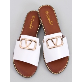 BM papuci de dama Tonya White alb 1