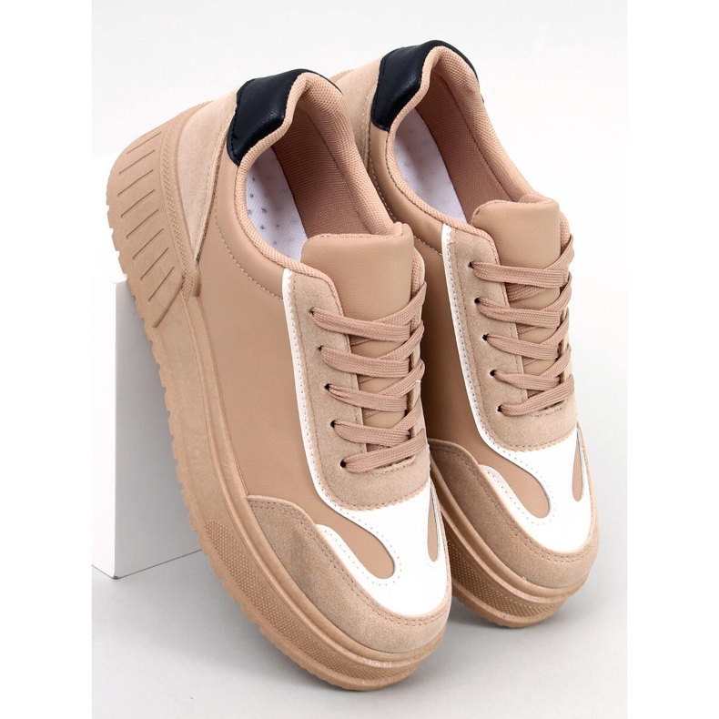 BM Adidași cu platformă Griffin Khaki bej 1