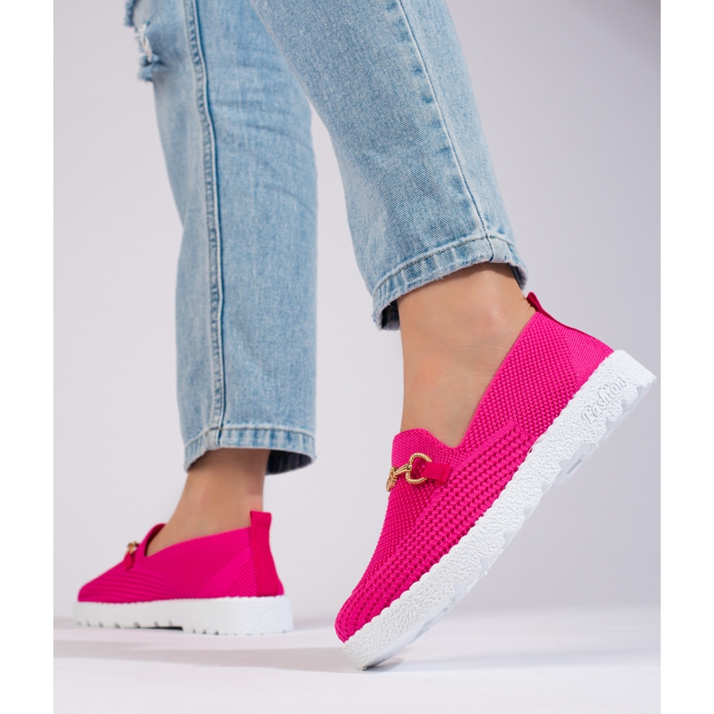 Slip de dama pe stofa Shelovet fucsia roz 1