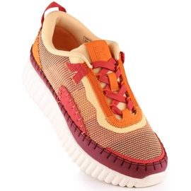 Intermax Pantofi sport confortabili de dama pe platforma multicolora Bagatt LL293129 portocale 1 Intermax Pantofi sport confortabili de dama pe platforma multicolora Bagatt LL293129 portocale 1