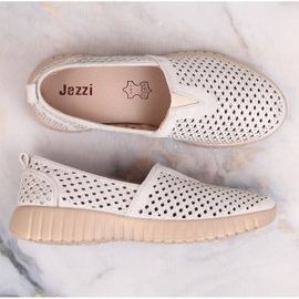 Pantofi slip-on pentru damă ajurat cu bandă elastică Jezzi MR2270-3 gri 7