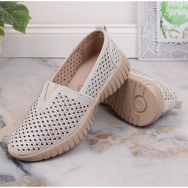 Pantofi slip-on pentru damă ajurat cu bandă elastică Jezzi MR2270-3 gri 8