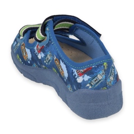 Pantofi pentru copii Befado 869x163 Insert de piele albastru 2