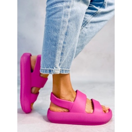 PA1 Sandale cauciuc Boddie Fuchsia roz 2
