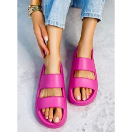 PA1 Sandale cauciuc Boddie Fuchsia roz 3