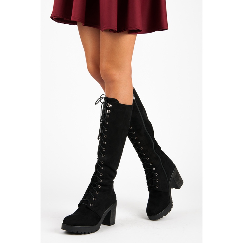 Seastar Cizme de lucru cu șireturi negru 2