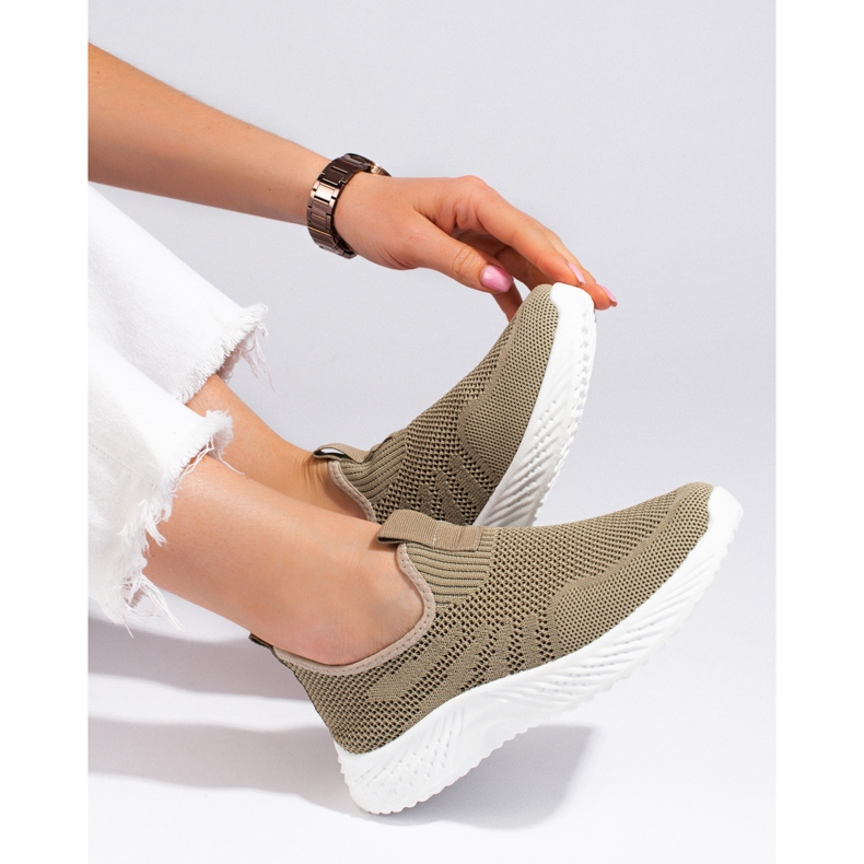 Pantofi sport ajurati Shelovet pentru dama verde 1 Pantofi sport ajurati Shelovet pentru dama verde 1