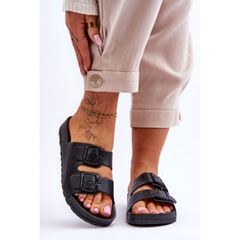 Papuci de damă cu platformă Vertigo negru 1