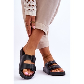 Papuci de damă cu platformă Vertigo negru 2