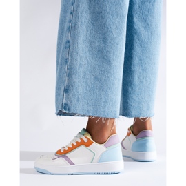 Pantofi sport multicolori Shelovet pentru femei alb 1