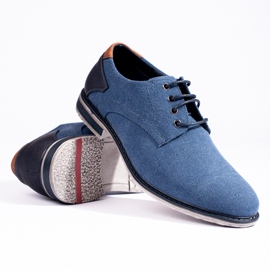 Pantofi textile pentru bărbați Blue Shelovet albastru 1