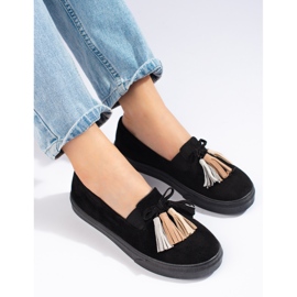 Slip-on slip-on din piele intoarsa neagra Shelovet negru 1 Slip-on slip-on din piele intoarsa neagra Shelovet negru 1