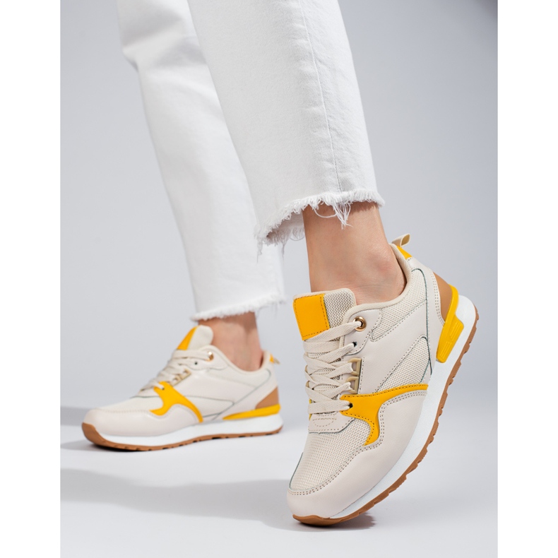 Pantofi sport dama Shelovet bej 1