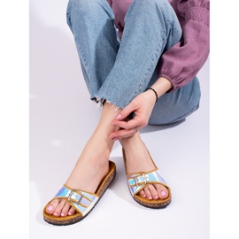 Glisoare de plută holografică galbenă Shelovet 1