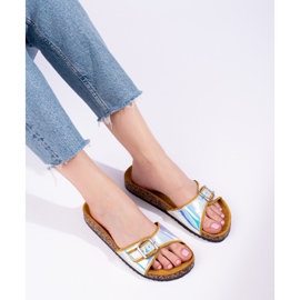 Glisoare de plută holografică galbenă Shelovet 2