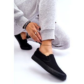 Pantofi de damă Slip-On Big Star LL274392 Negri negru 2