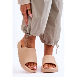 PS1 Papuci la modă cu platformă Bej Estella 2