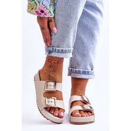 Papuci de damă ZAXY HH285149 Smooth Bej deschis 1