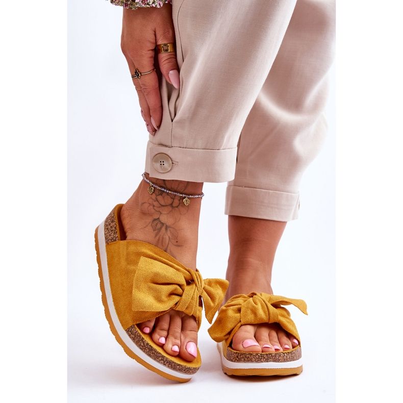 PG1 Flip-flops cu platformă galbenă atât de comodă 1