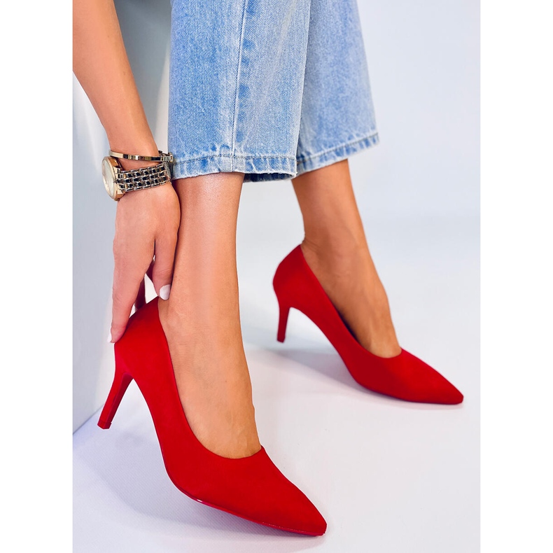 BM Tocuri clasice pentru femei Eurielle Red roșu 2