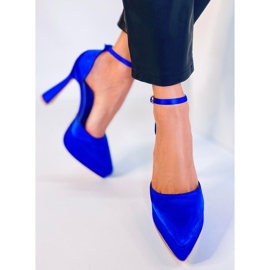 Pompe cu platformă Carlie Navy albastru 3
