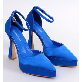 Pompe cu platformă Carlie Navy albastru 5