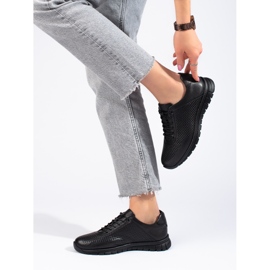 Pantofi sport din piele neagră de la T.Sokolski negru 1