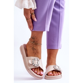 BM Papuci De Dama Platforma Cu Decorat Beneca Beneca bej 1