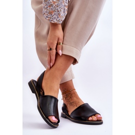 Lemar Sandale Alivia din piele neagră negru 2 Lemar Sandale Alivia din piele neagră negru 2