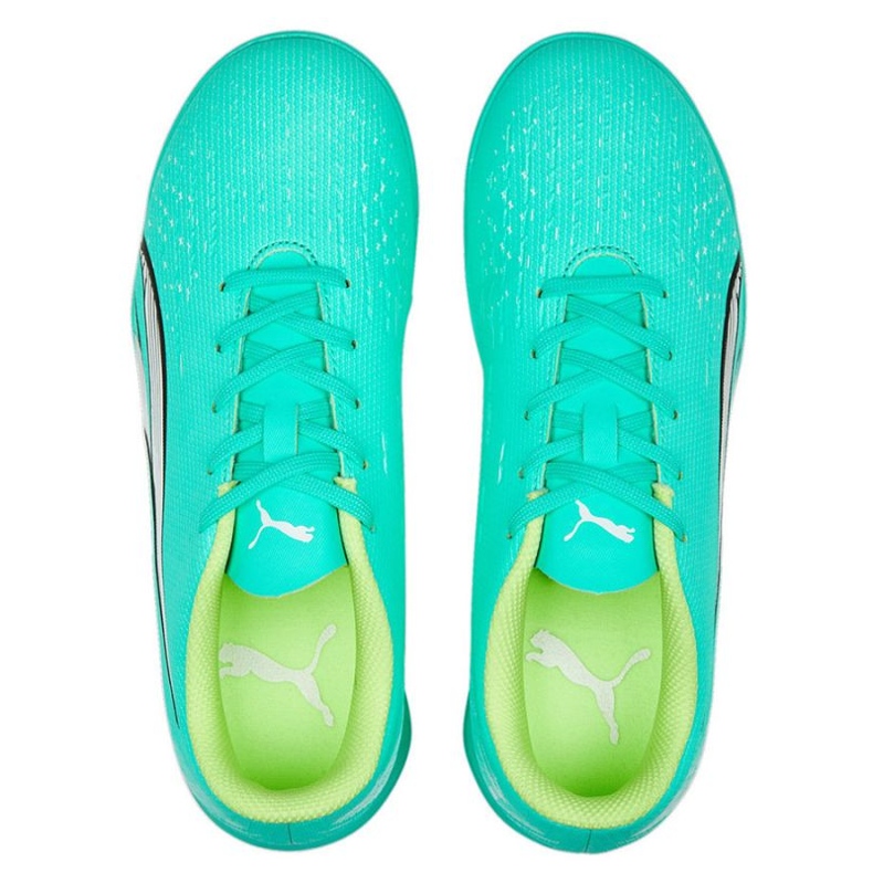 Pantofi de fotbal Puma Ultra Play It Jr 107237 01 verde verde 1
