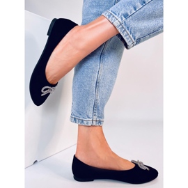 Balerini Batten Black Almond Toe negru 2