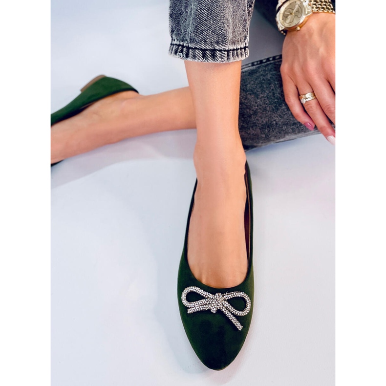 Balerini Batten Green Almond Toe verde 2 Balerini Batten Green Almond Toe verde 2