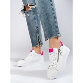 Pantofi sport de damă Shelovet albi clasici 1 Pantofi sport de damă Shelovet albi clasici 1