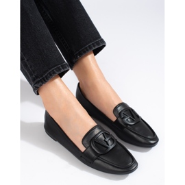 Mocasini slip-on dama Shelovet negri negru 1