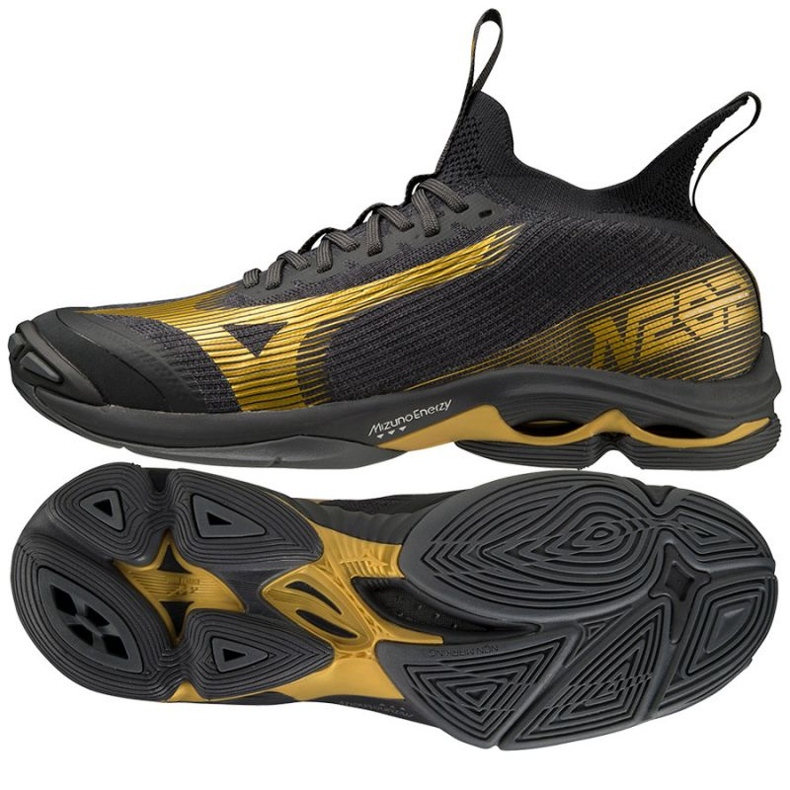Pantofi de volei Mizuno Wave Lighting Neo2 M V1GA220241 negru negru 1