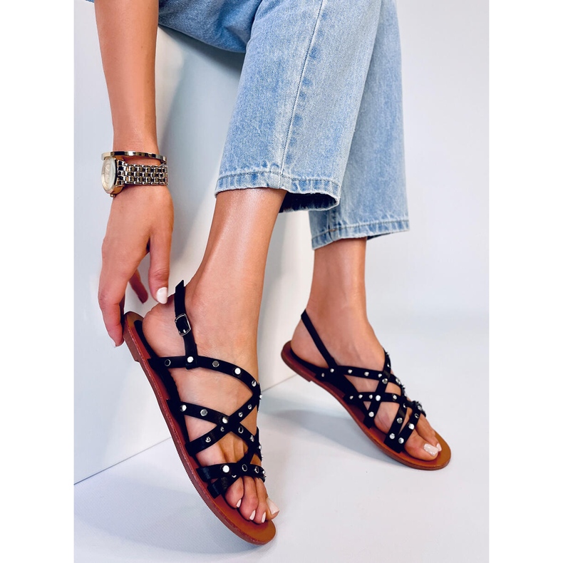 Sandale Romane Negre Capriati negru 2