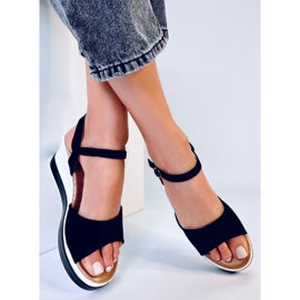 BM Sandale cu pană Dirado negre negru 1