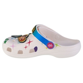 Saboți Crocs Classic Rainbow High pentru copii 208117-90H alb 1